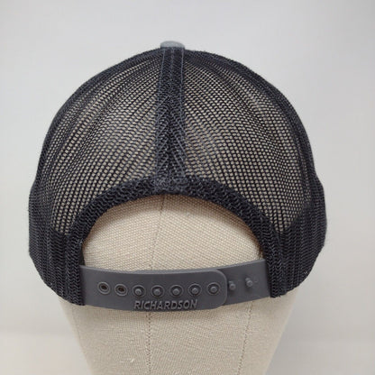 Idaho Trees Snapback Mesh Back Trucker Hat Gray M/L Embroidered