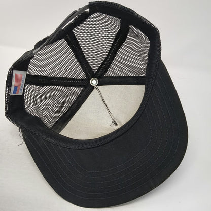 Safety-Kleen We Care Recycle Earth Trucker Hat Black One Size Snapback Made USA