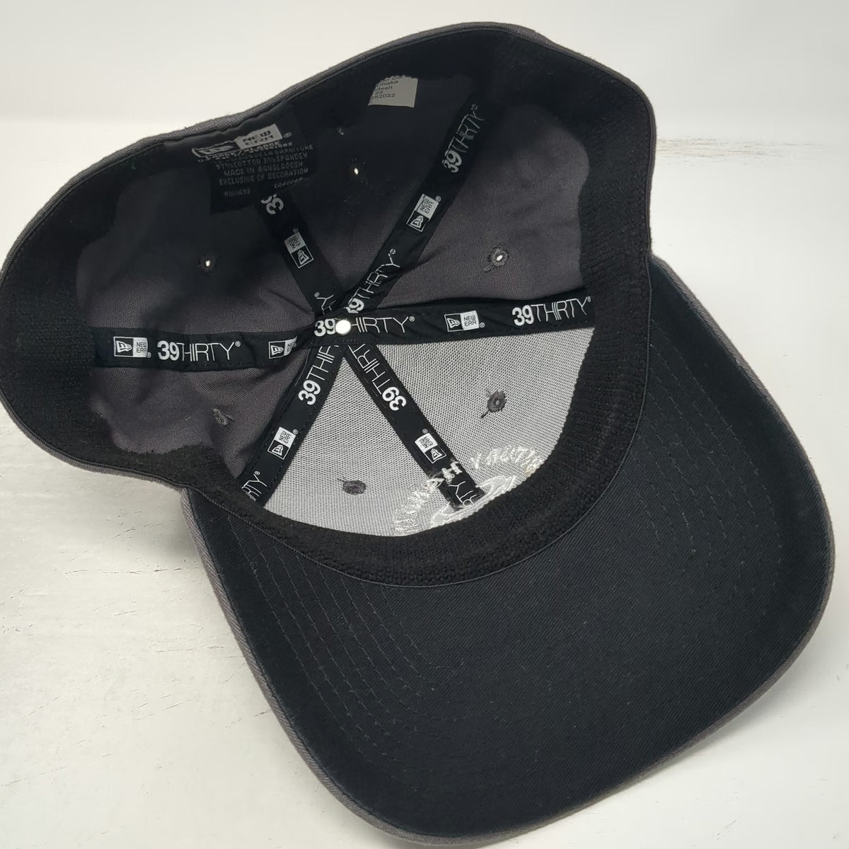New Era Baseball Cap Gray XL 39THIRTY Century Handyman Services Curved Brim hat