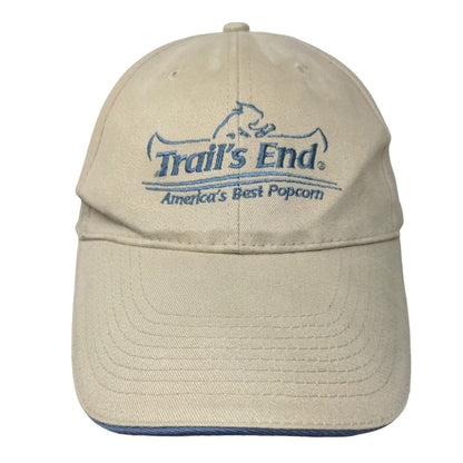 Boy Scouts Trail's End Popcorn Men's Slideback Hat Tan Size OSFA Embroidered