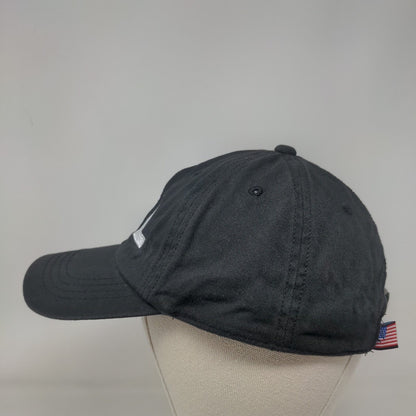 ORL Slideback Hat Black One Size Adjustable Embroidered Vented Holes Cobra