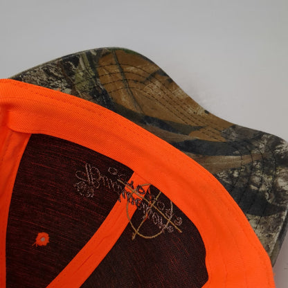 Budweiser Outdoors Baseball Cap Orange Green Brown 2006 Camo Hat Slideback Hunt