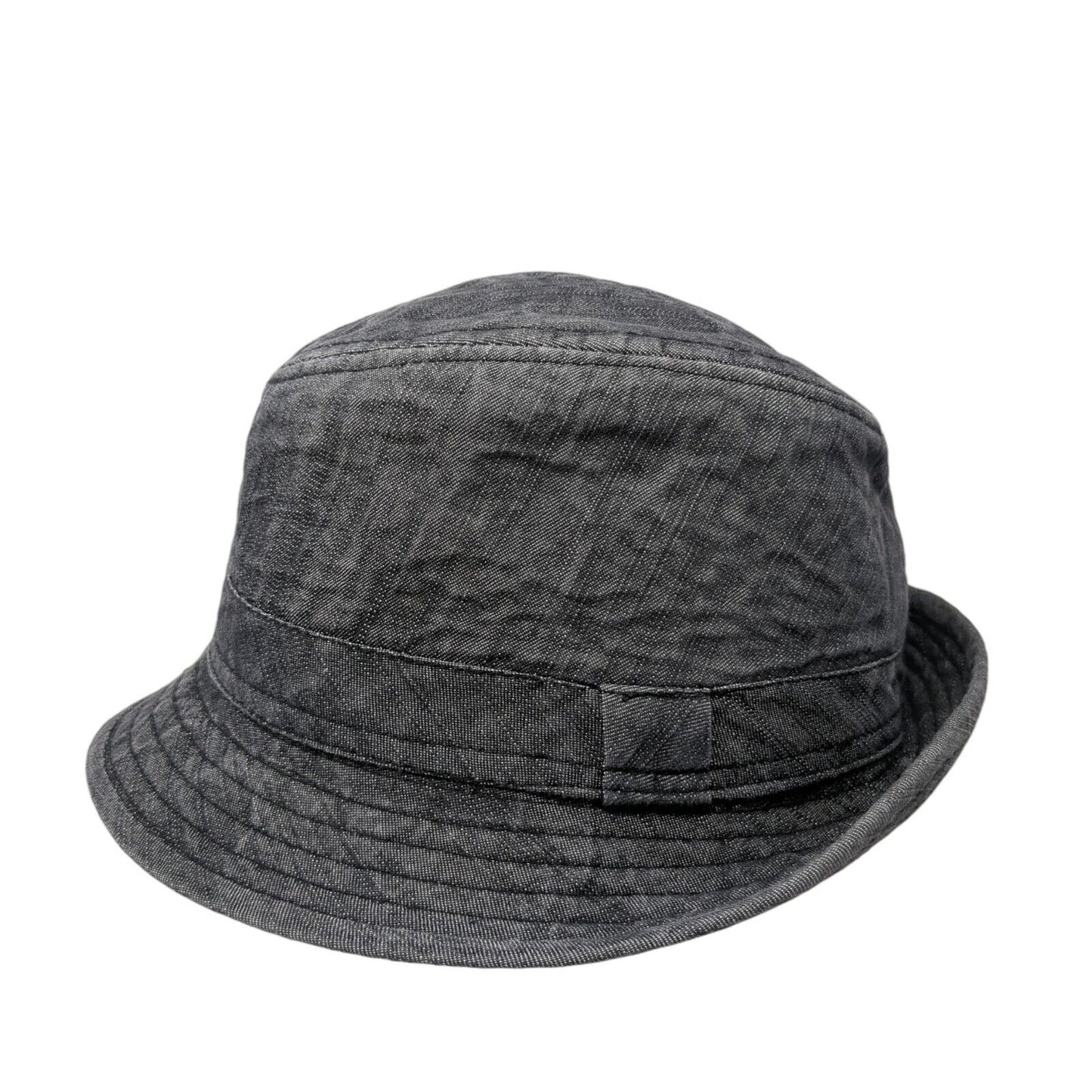 Vintage Crown Co Bucket Hat Gray S/M Solid Lined Blank Outdoor