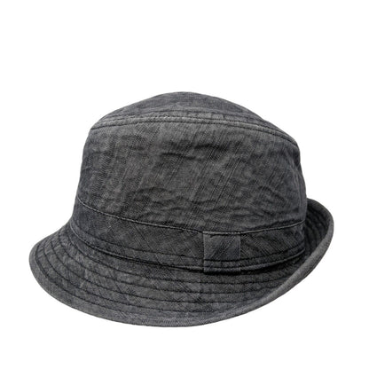 Vintage Crown Co Bucket Hat Gray S/M Solid Lined Blank Outdoor