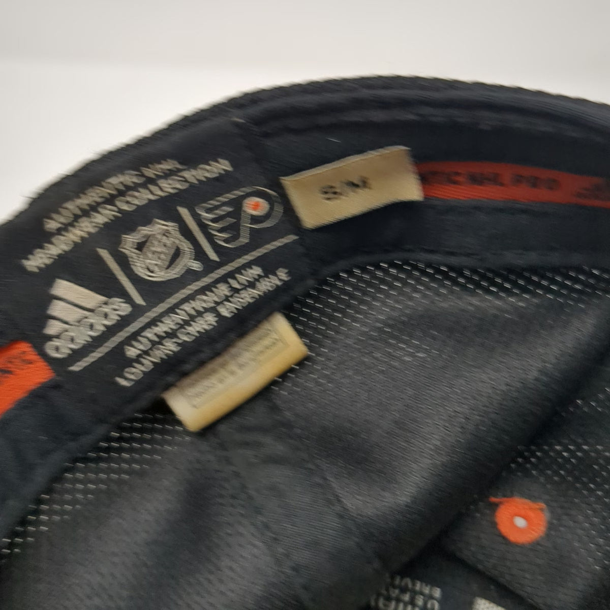 Adidas Philadelphia Flyers NHL Baseball Cap Black Orange Size M Stretch Fit Hat