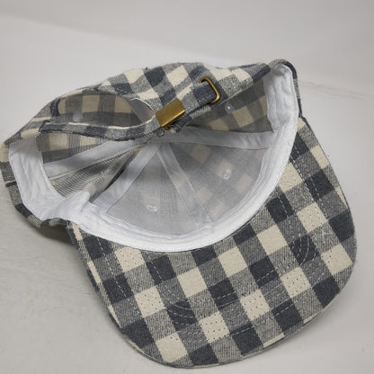 Cocus Pocus Baseball Cap Gray White One Size Buffalo Check Slideback Hat
