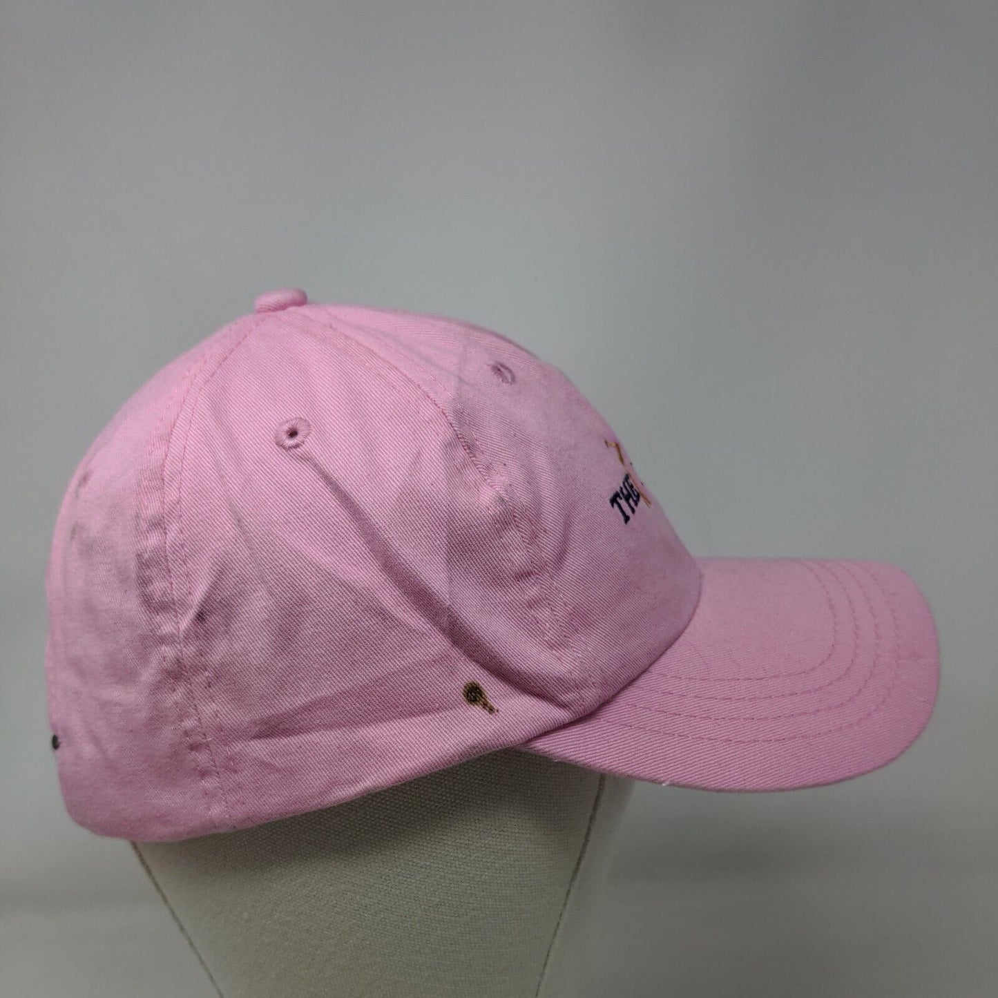 The Players Golf Slideback Hat Pink OSFA Embroidered Adjustable 6 Panel