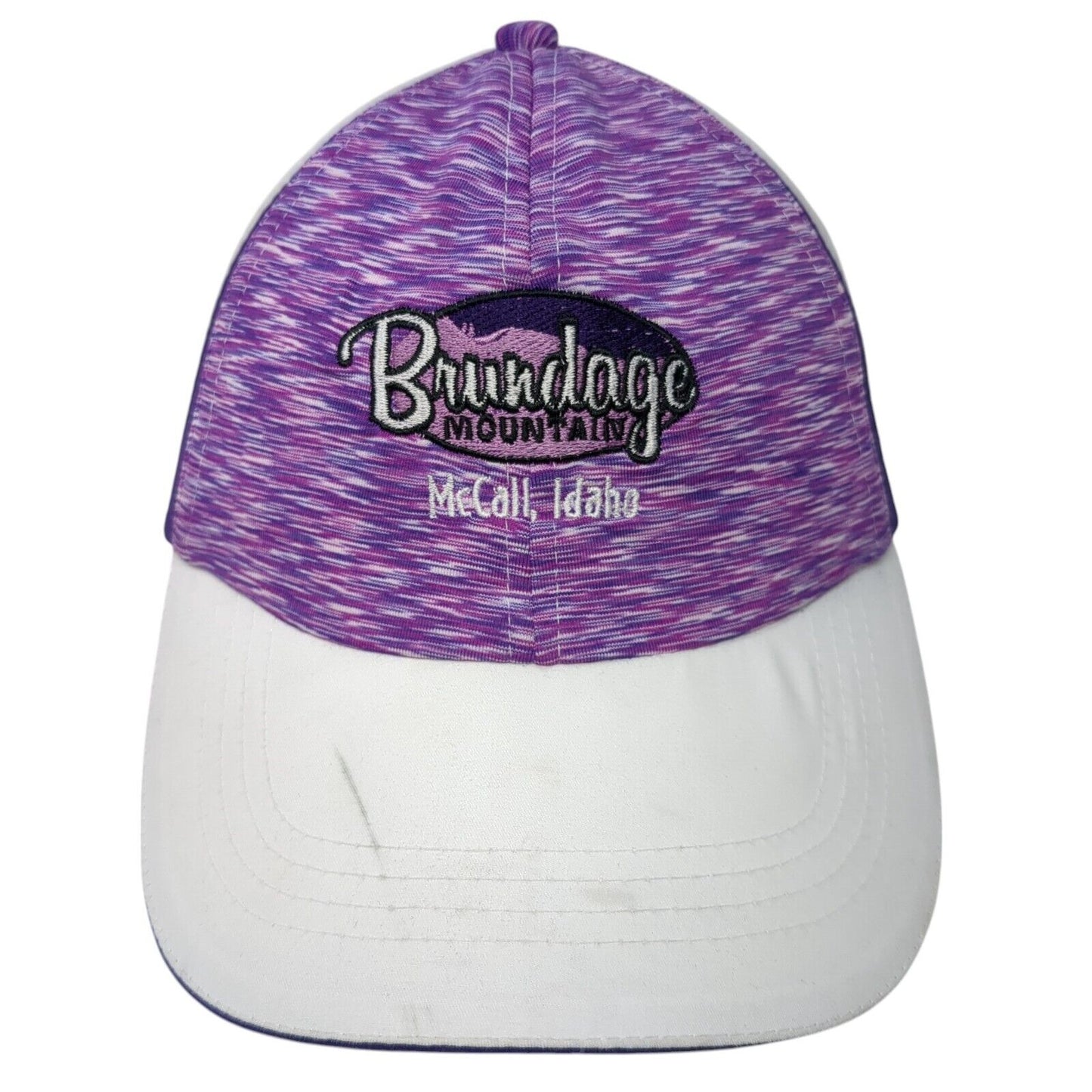Brundage Mountain McCall Idaho Strapback Hat Multicolor OS Adjustable 6 Panel