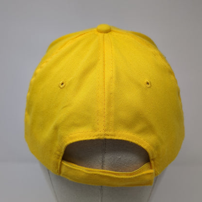 Unbranded Strapback Hat Yellow One Size Solid Blank Outdoor Adjustable