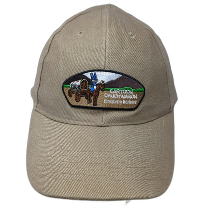 Mohr's Baseball Cap Brown One Size 2008 Cartoon Chuckwagon Patch Slideback Hat