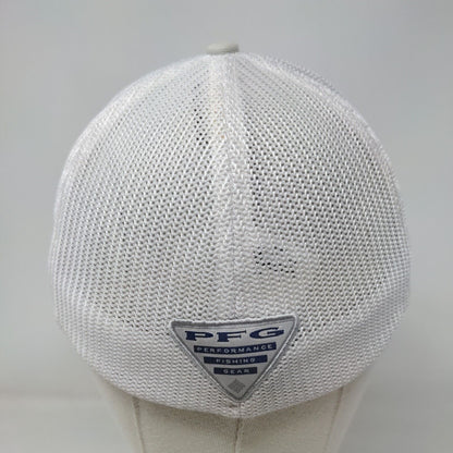 Fish American Flag Fitted Mesh Back Trucker Hat Multi S/M Columbia PFG Fishing