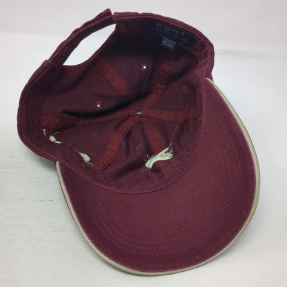 Port Authority Arid Club Kingfish Cup Red Baseball Cap Hat One Size 2004 Logo