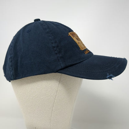 Hard Rock Cafe Baseball Cap Blue Brown One Size Distressed Lake Tahoe Patch Hat