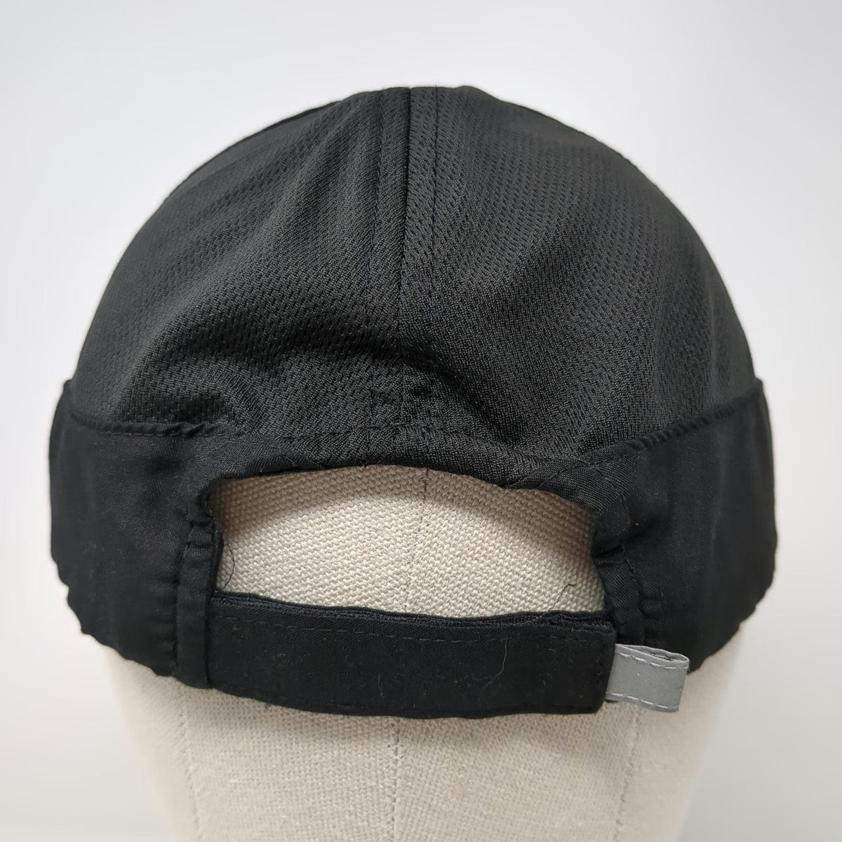 Champion Baseball Cap Black One Size Strapback Mesh Reflective Polyester Hat