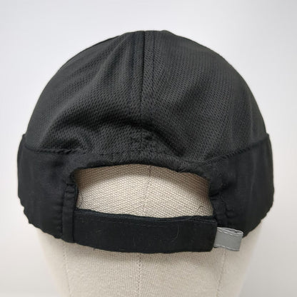 Champion Baseball Cap Black One Size Strapback Mesh Reflective Polyester Hat