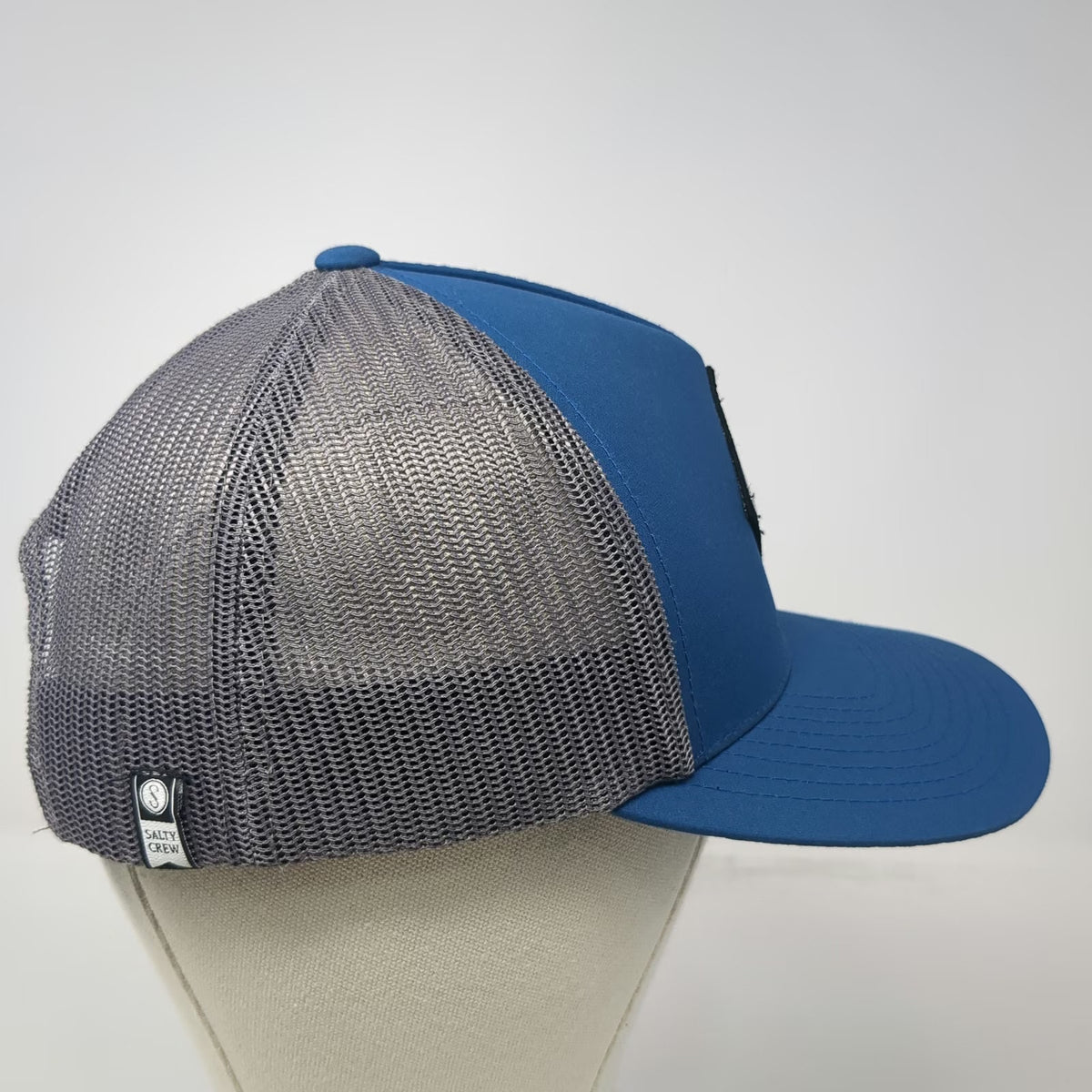 Salty Crew Trucker Hat Blue One Size Sink Swim S Hook Patch Mesh Back Snapback