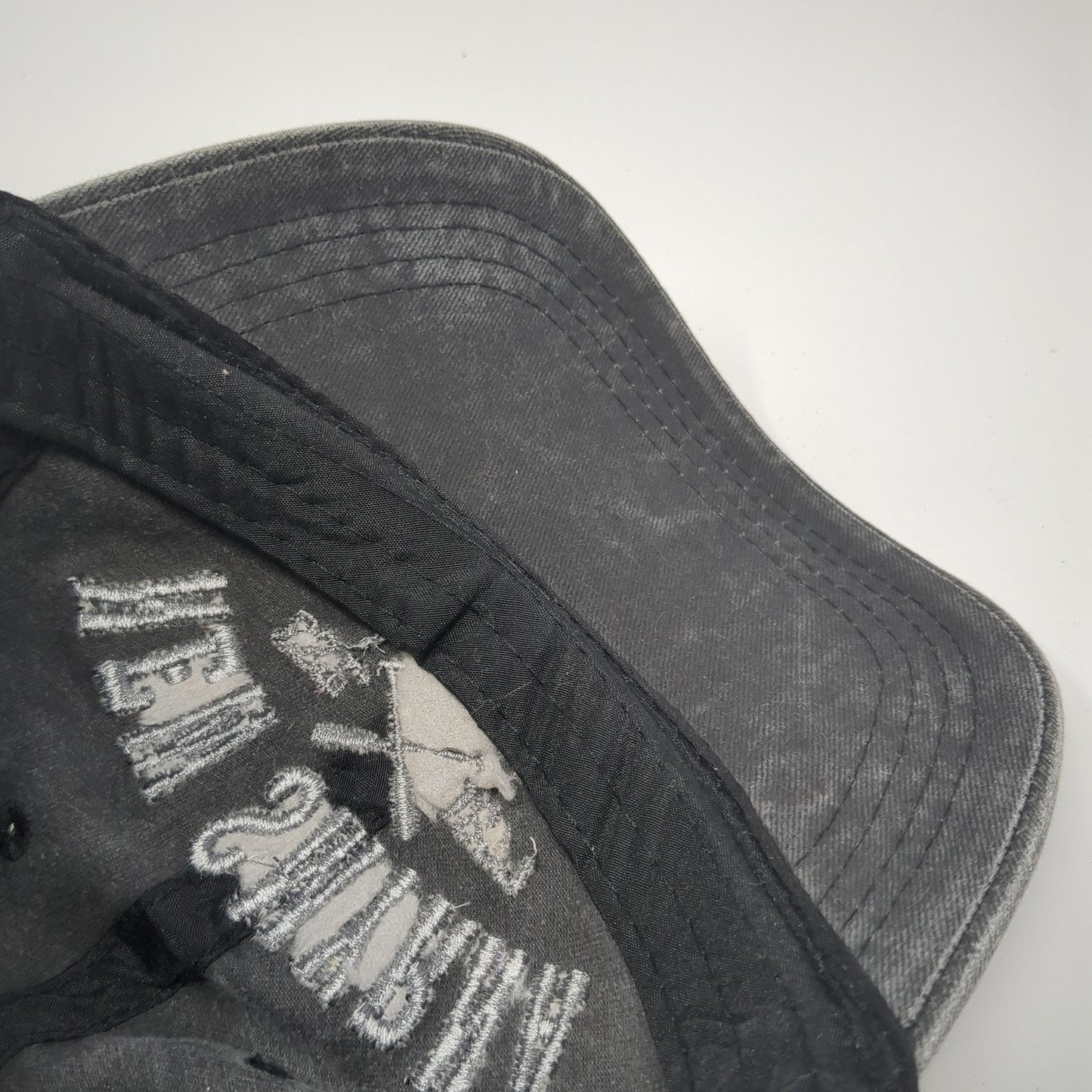 New Smyrna Beach Est. 1877 Strapback Baseball Cap Gray OS Adjustable Lucky 7