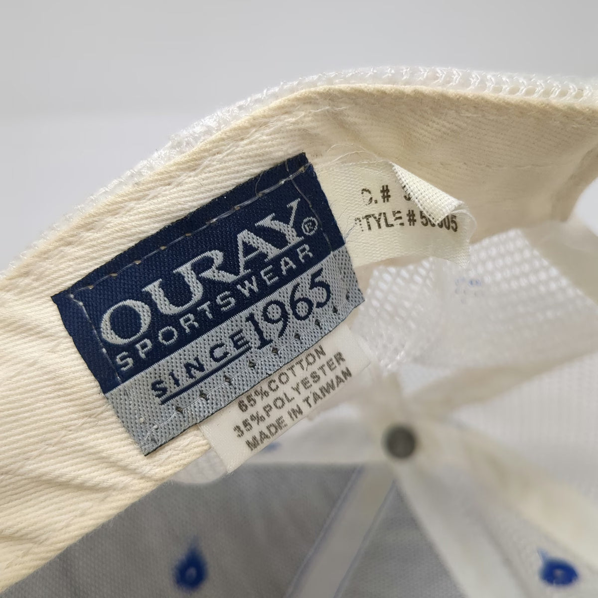 Ouray Silver Creek Outfitters Fishing Trucker Hat Blue White One Size Snapback