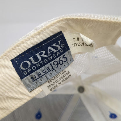 Ouray Silver Creek Outfitters Fishing Trucker Hat Blue White One Size Snapback
