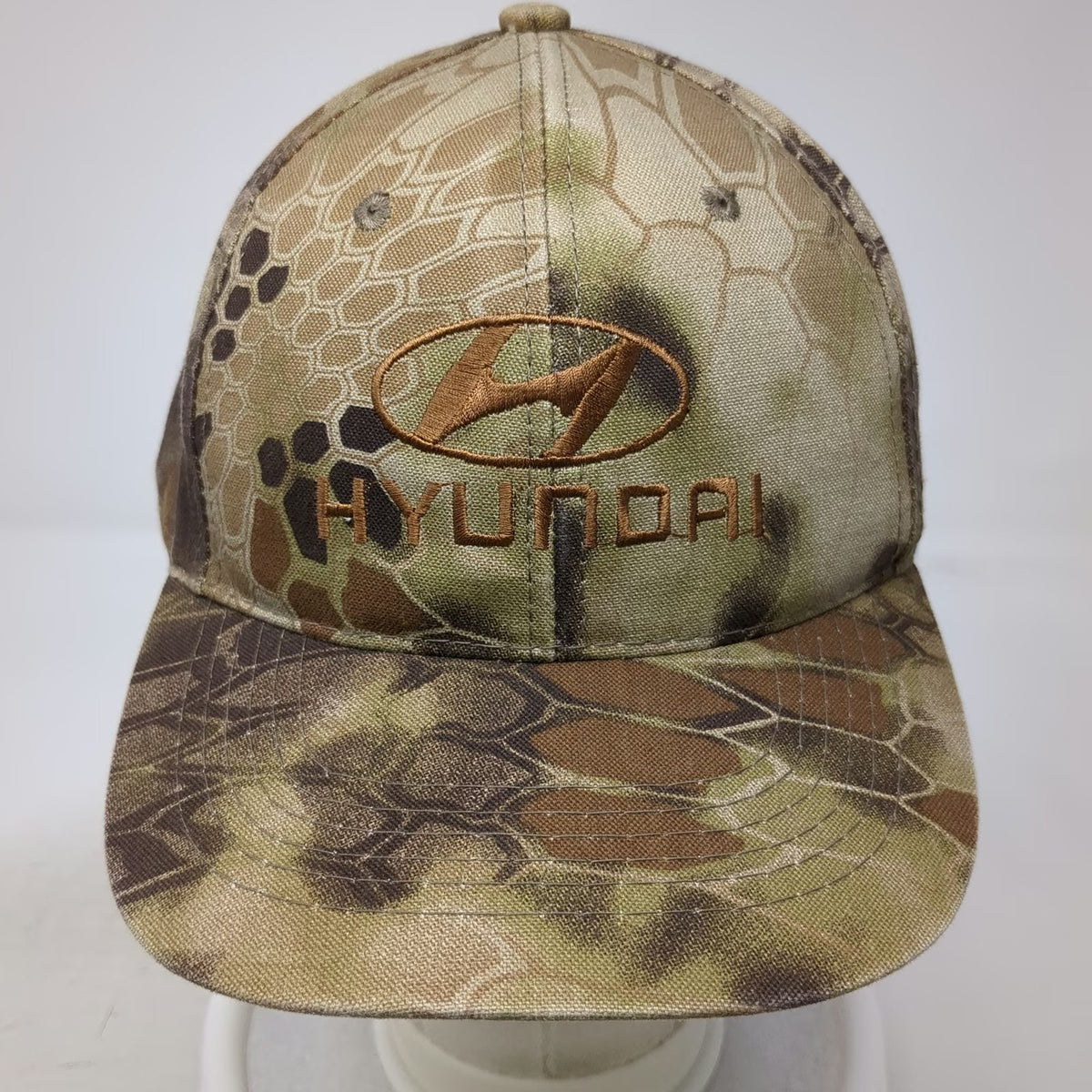 Kryptek Hyundai Baseball Cap Brown One Size Camo Logo Adjustable Strapback Hat