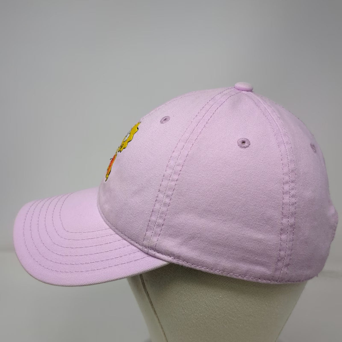 Mad Engine Lisa Simpson Purple Baseball Cap Hat One Size Embroidered Slideback