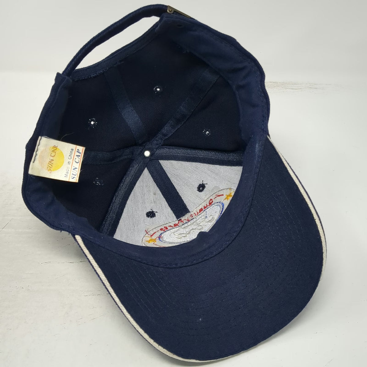 Sun Cap Baseball Blue One Size Ford Quality Parts Logo Slideback Strap Hat