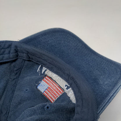 I Always Stand Strapback Hat Blue OSFM Embroidered American Flag Otto