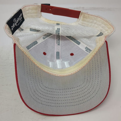 Indiana Hoosiers NCAA Zephyr Trucker Hat Red White One Size Mesh Snapback IU