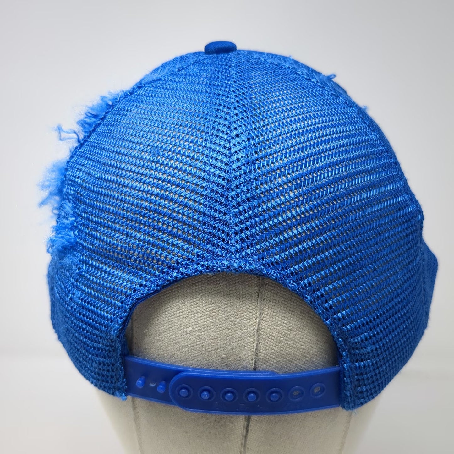 Designer Award Trucker Hat Blue One Size Mesh Back Foam Front Pennant Newsday