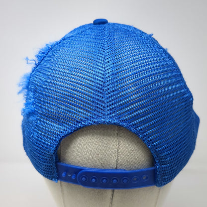 Designer Award Trucker Hat Blue One Size Mesh Back Foam Front Pennant Newsday