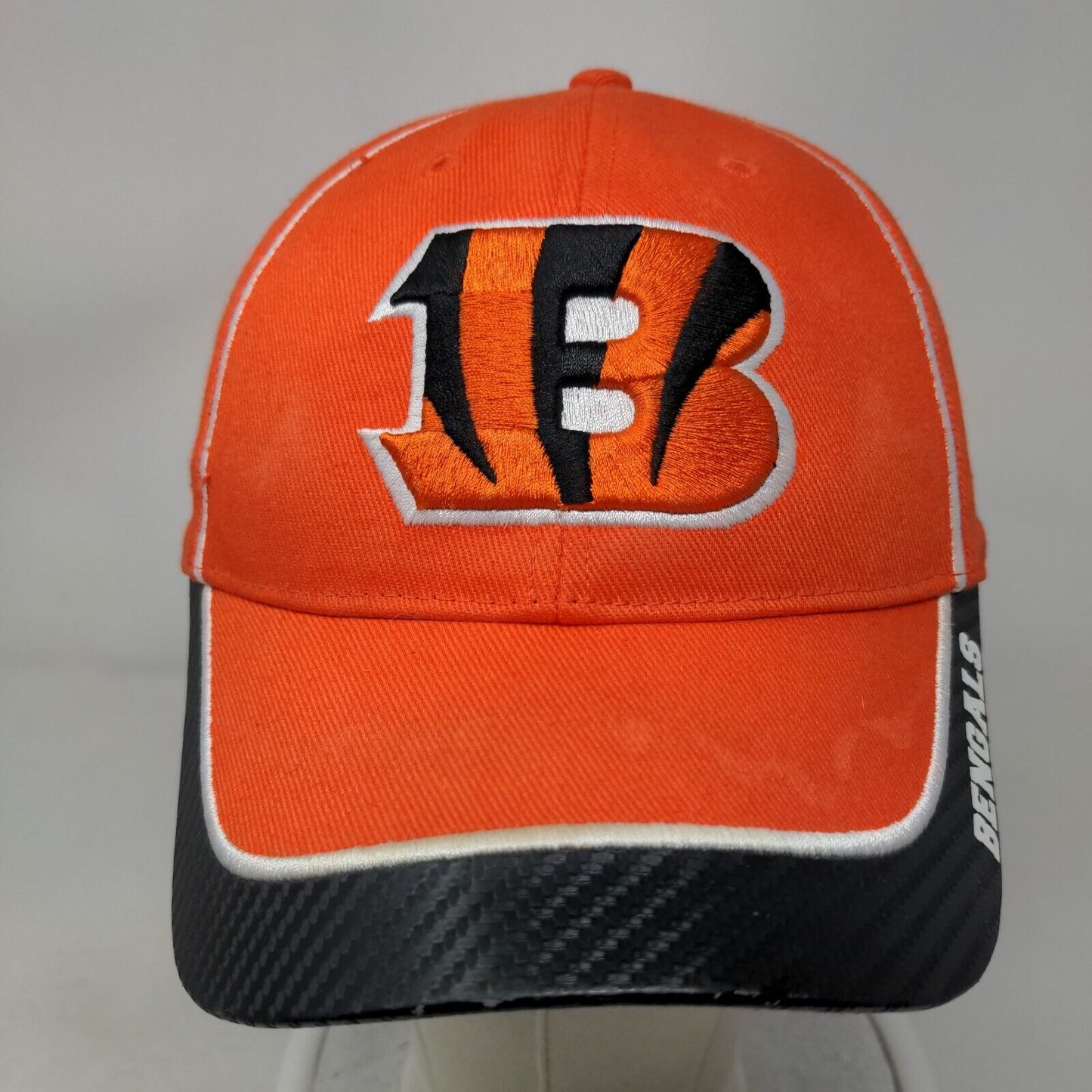 Cincinnati Bengals Strapback Hat Orange Embroidered Logo Size OS NFL