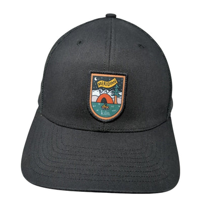 Meridian kiln Snapback Trucker Hat Black OS Adjustable Mesh Back Richardson