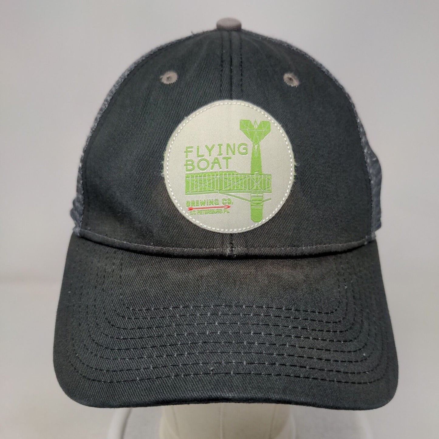 Flying Boat Brewing Co. St. Petersburg FL Trucker Hat Black OSFM Mesh Back