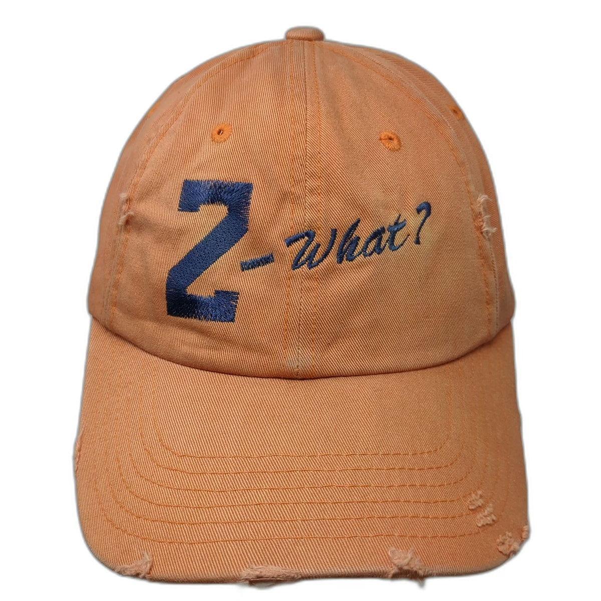 District Threads Baseball Cap Orange One Size Zihuatanejo Mexico Z-What? Hat