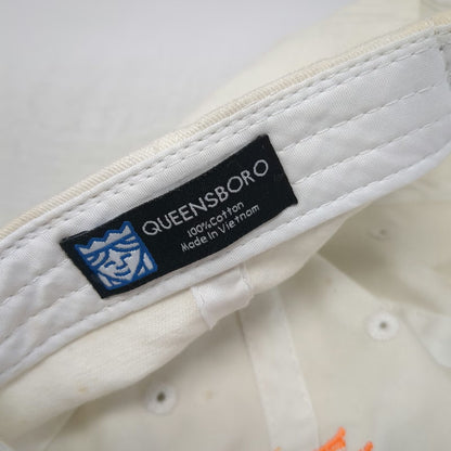 Queensboro Havenly Bird Embroidered Baseball Cap White One Size Slideback Hat