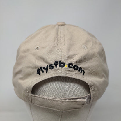 Flysfb.com Flying Bee Adult Strapback Hat Tan One Size Embroidered Outdoor Cap