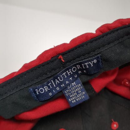 Trikke Fitted Hat Red S/M Embroidered Logo Port Authority 6 Panel
