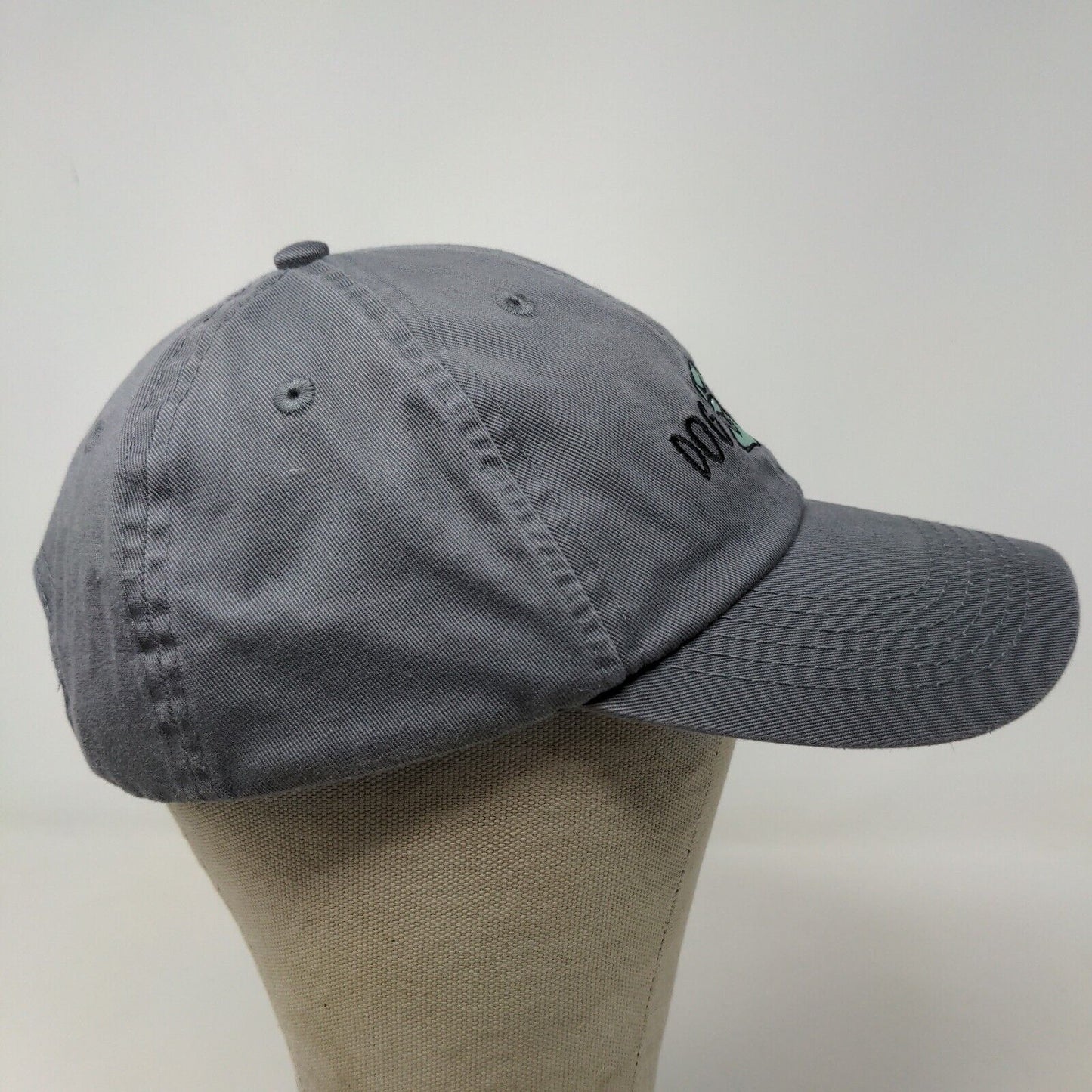 Open Road Women's Slideback Hat Gray Size OS Embroidered Logo Dog Mom Cotton