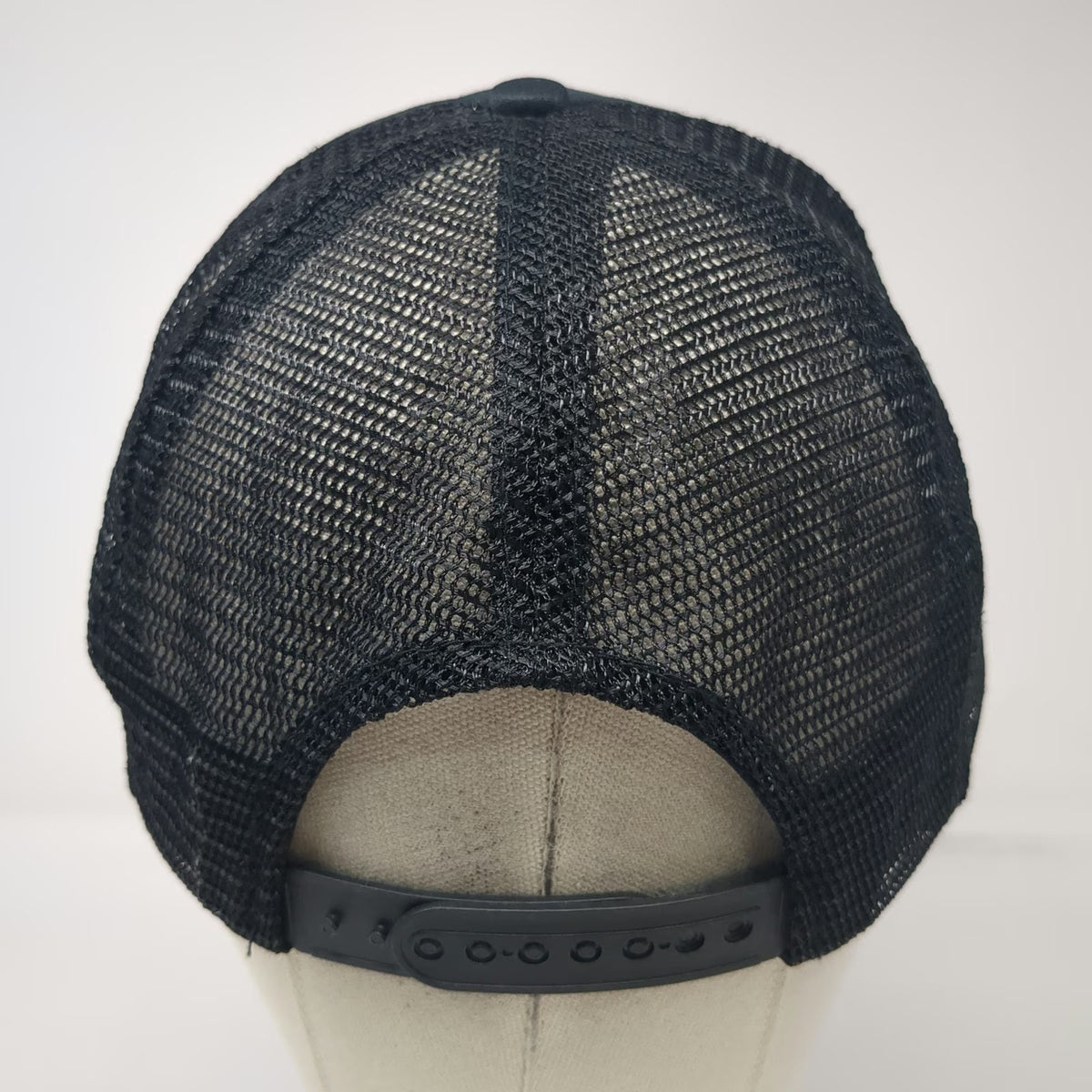Camco Black Trucker Hat OSFM Mesh Gold Prospectors Association America GPAA Rope