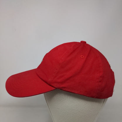 Lacoste Slideback Hat Red One Size Embroidered Adjustable 6 Panel