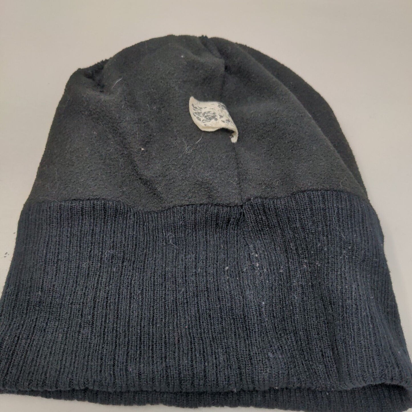 Canada Weather Gear Beanie Hat Black One Size Knitted Stretch Patriotic