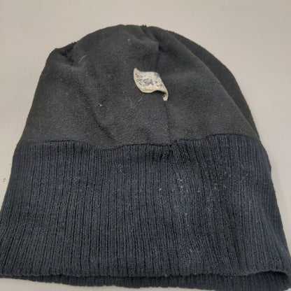 Canada Weather Gear Beanie Hat Black One Size Knitted Stretch Patriotic