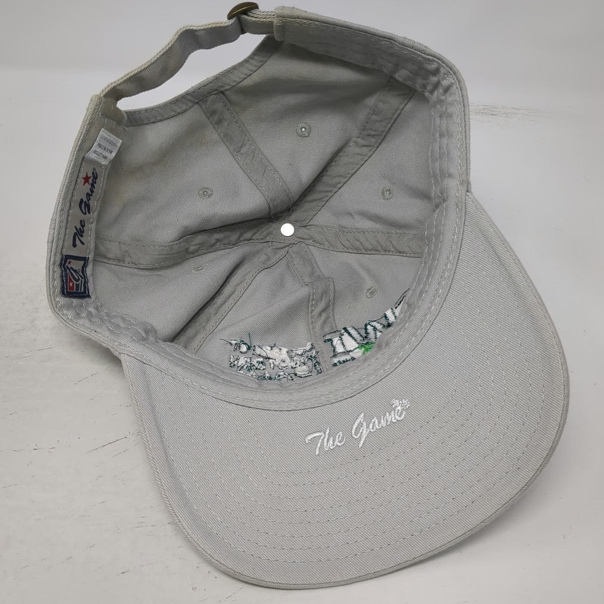 The Game Baseball Cap Gray One Size Slideback College of Western Idaho CWI Hat