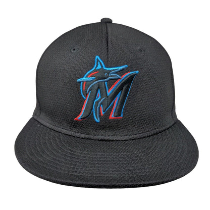 Florida Marlins Strapback Hat Black OSFM Embroidered Logo OC Sports MLB