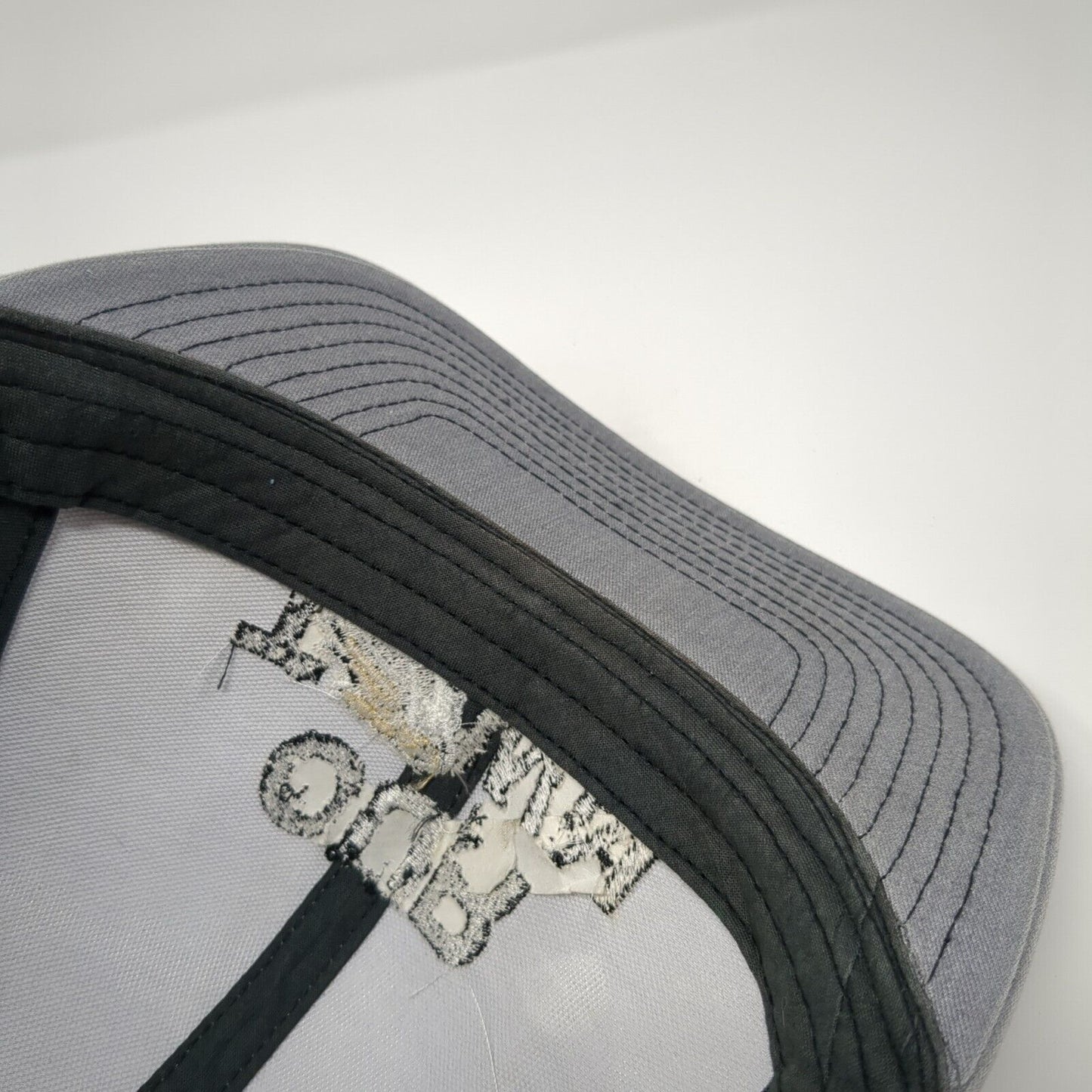 Our Town Snapback Trucker Hat Gray OS Adjustable Mesh Back Pacific Headwear