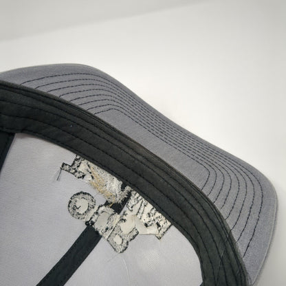 Our Town Snapback Trucker Hat Gray OS Adjustable Mesh Back Pacific Headwear