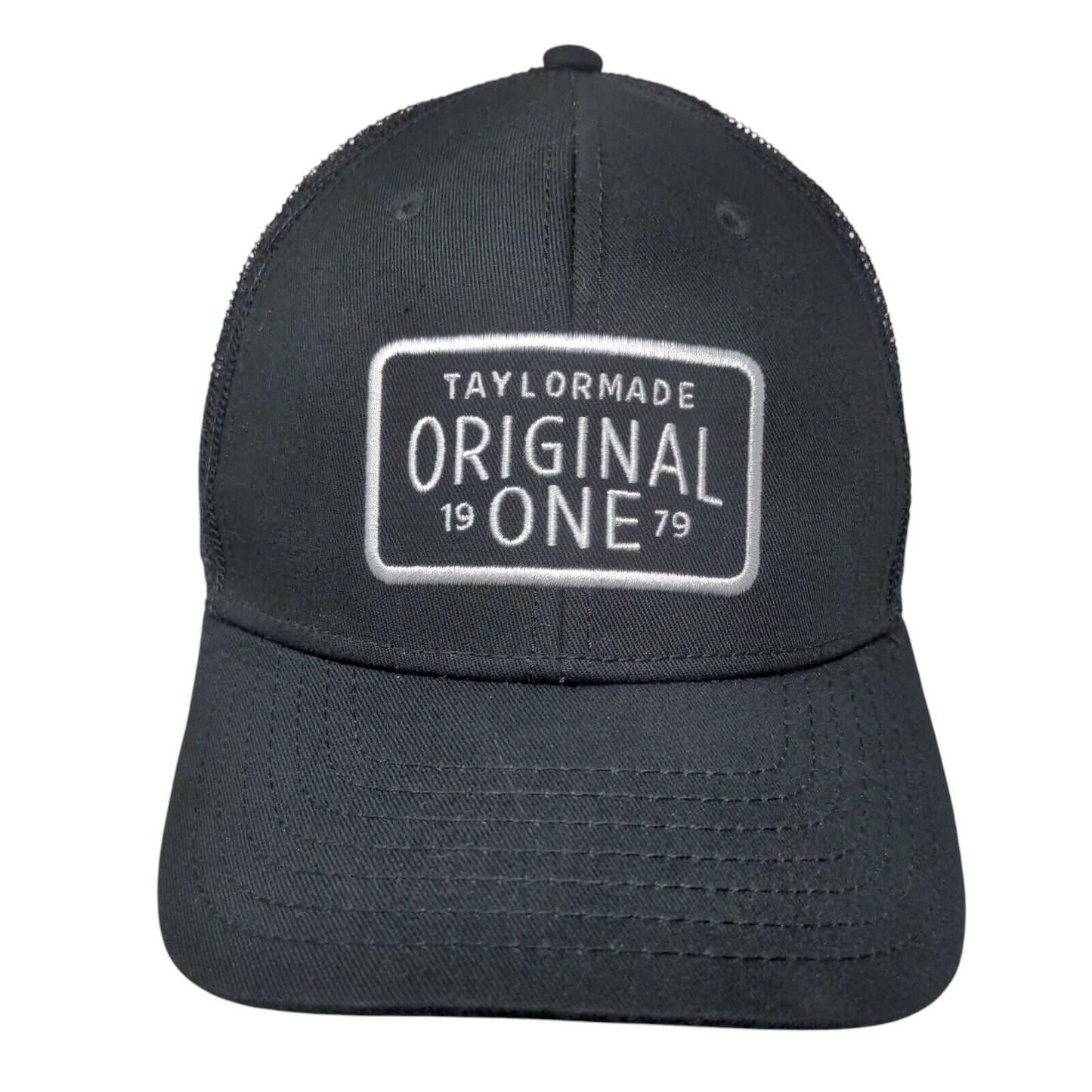 TaylorMade Original One Snapback Mesh Back Trucker Hat Black OSFA Solid