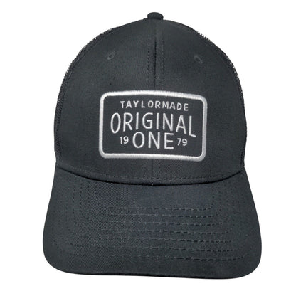 TaylorMade Original One Snapback Mesh Back Trucker Hat Black OSFA Solid