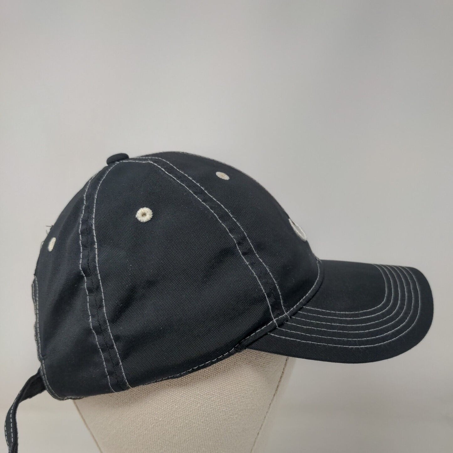 Nike Golf Swoosh Strapback Hat Black One Size Embroidered Adjustable