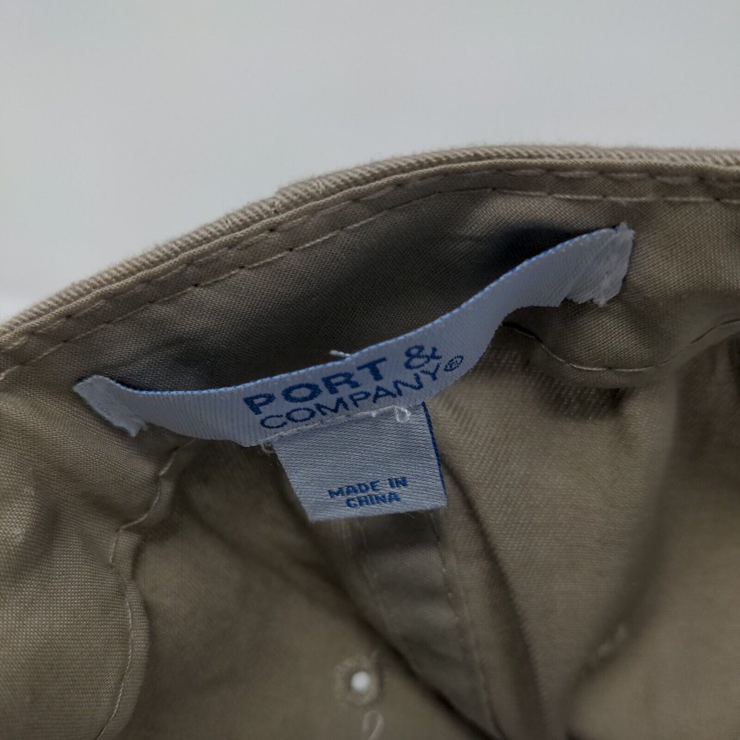 Pulling Together Against Invasive Weeds Strapback Hat Tan OSFA Solid
